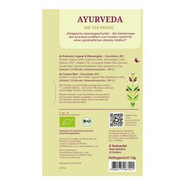 ETS - Tee Geschenk Tee-Poesie "Ayurveda", 8 Teebeutel, BIO