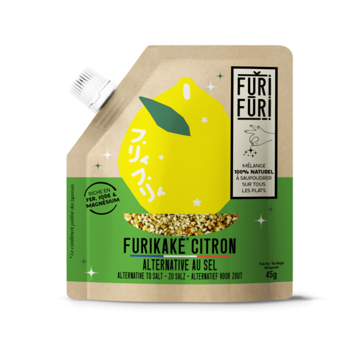 Furikake Lemon - Sesam- en zeewierkruiderij - zoutalternatief 45G