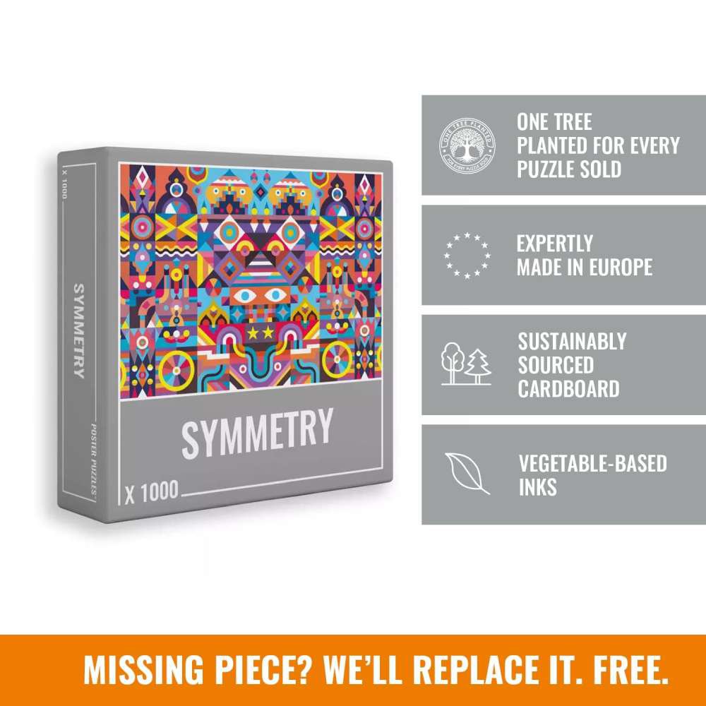 Symmetri Jigsaw Puzzle (1000 brikker)