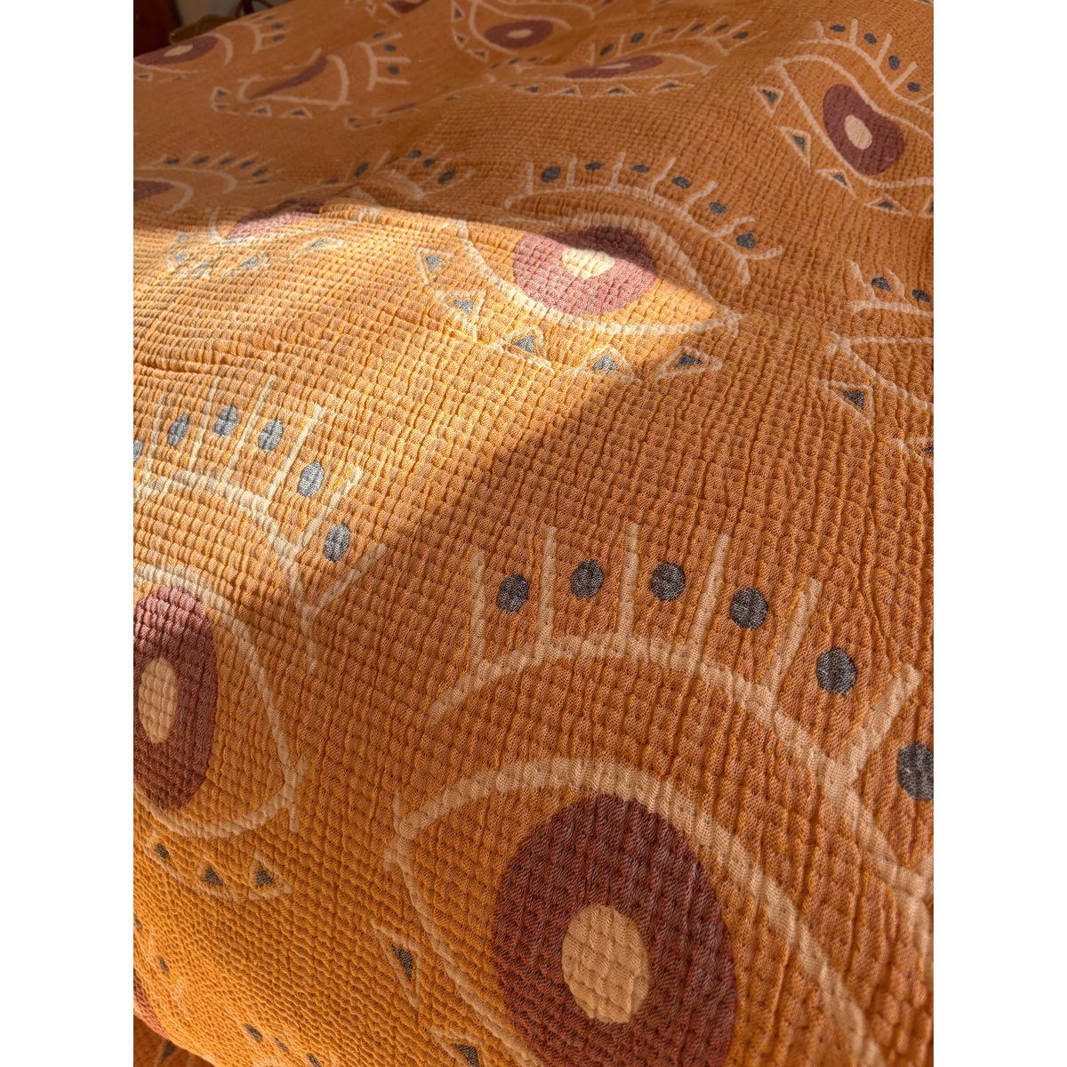Muslin blanket - Vision - coral blue - 2.20 x 2.50 m