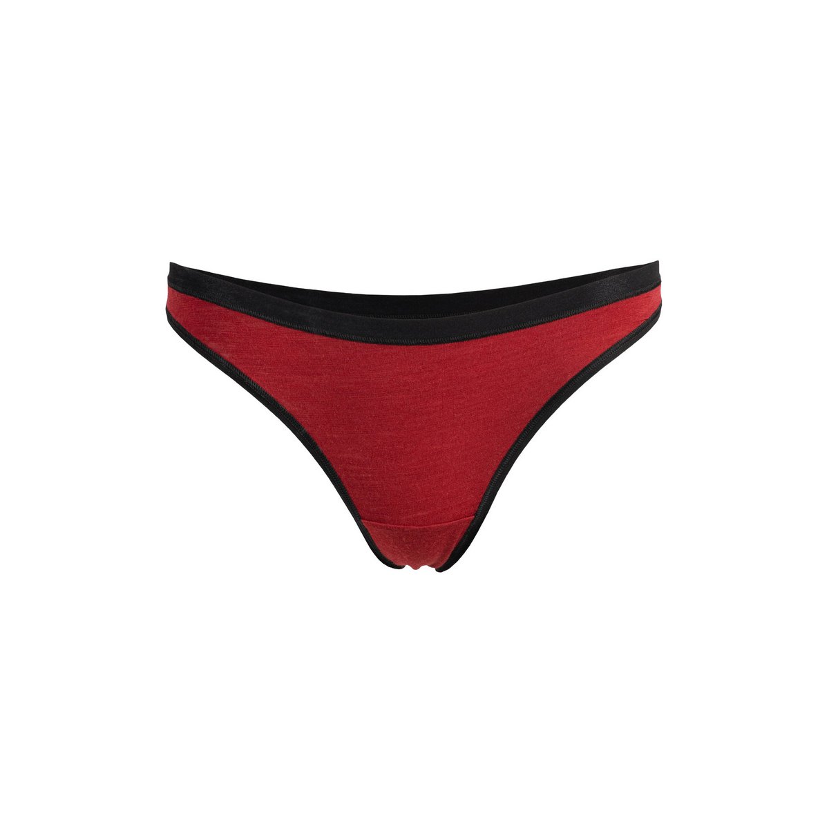 Damskie figi stringi Merino w kolorze czarnym