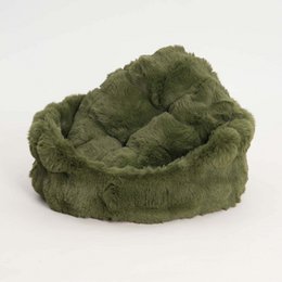 Hundekörbchen Nomi Kunstfell forest green