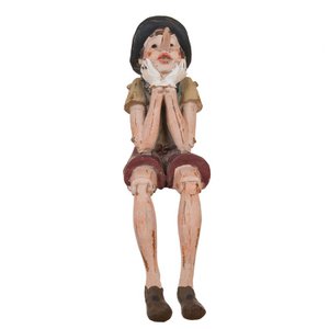 Image Pinocchio 14x8x29 cm Brown Polyresin Home accessories