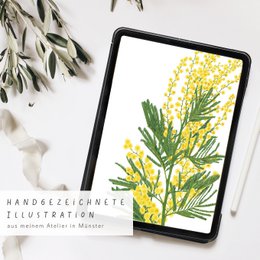Wall calendar 2026 with hand-drawn flowers, FSC
