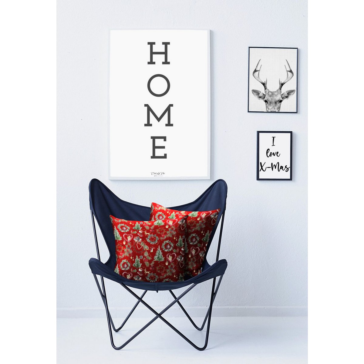9528 kussenhoes rood/groen - 40X40