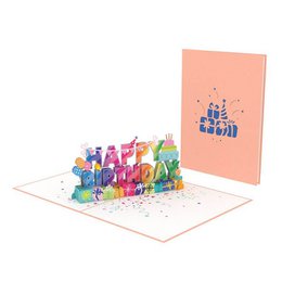 Carte pop-up joyeux anniversaire