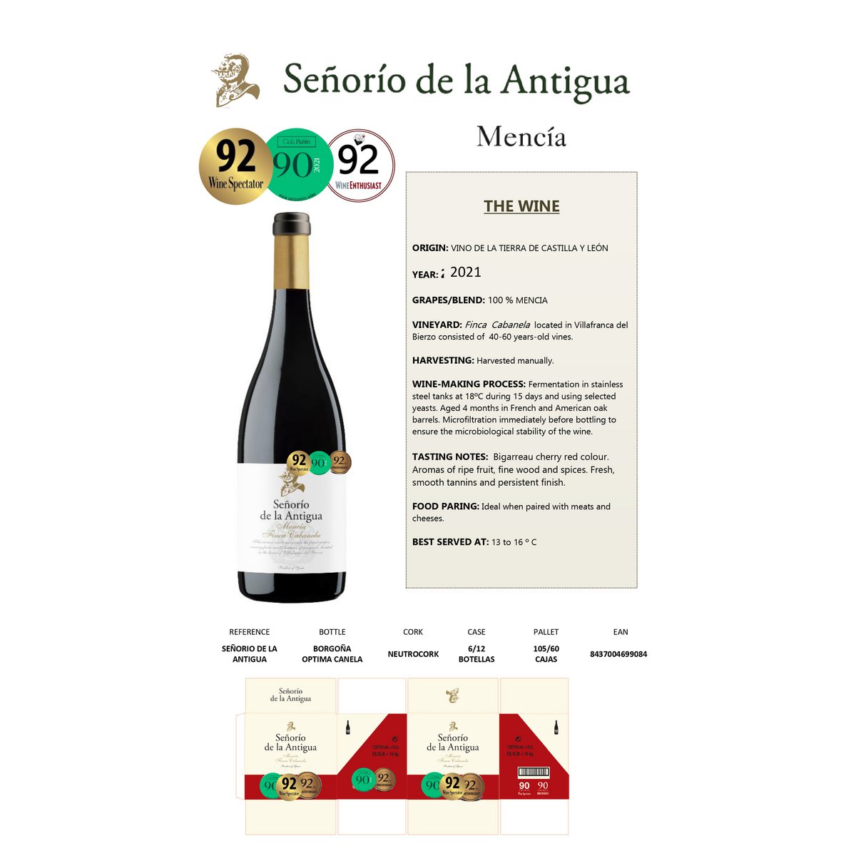 Mencía Señorío de la Antigua vin