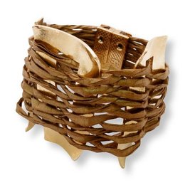 Marilia Capisani Gold Trapez nachhaltiges Papierarmband