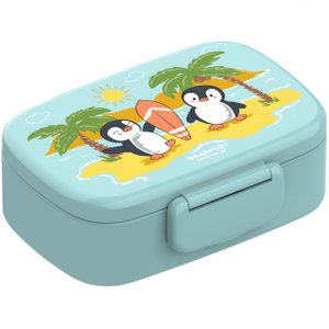 Brotdose Kinder mit Fächern, leicht & auslaufsicher- Pinguin