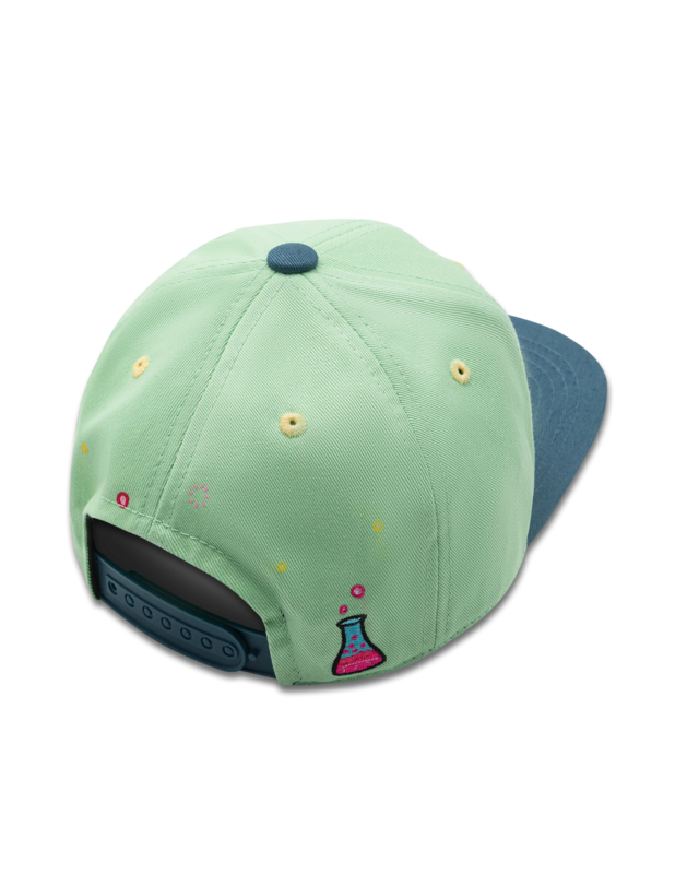 Koaa-the Maus "Chemiker"-Snapback Kids Light-Green/Blue
