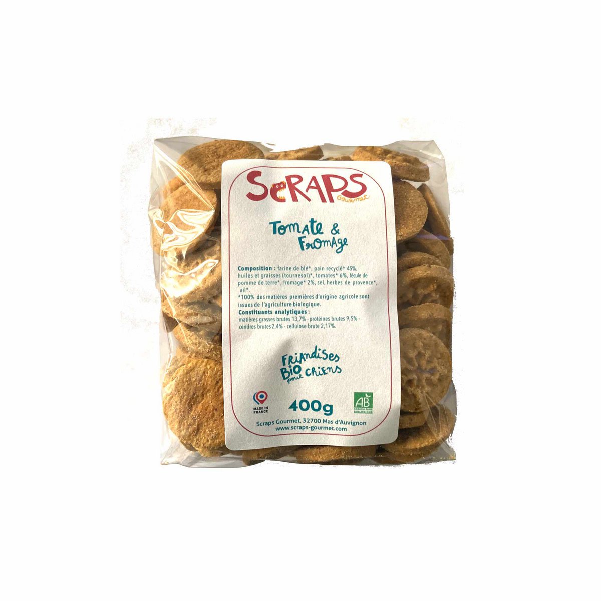 Biscuits Fromage & Tomates en Vrac 400g