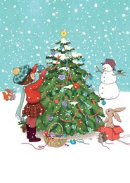 Postkarte sehr frohe Weihnachten