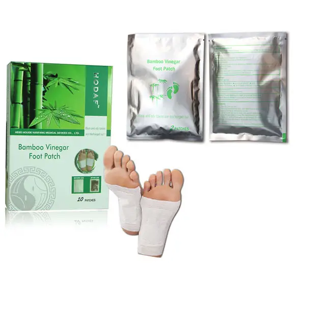 Detox bambus eddike fodplastre 10 stk