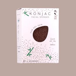 Owl & Bee Konjac ansigtsvampe til tør hud (2 pakke) - Vegansk