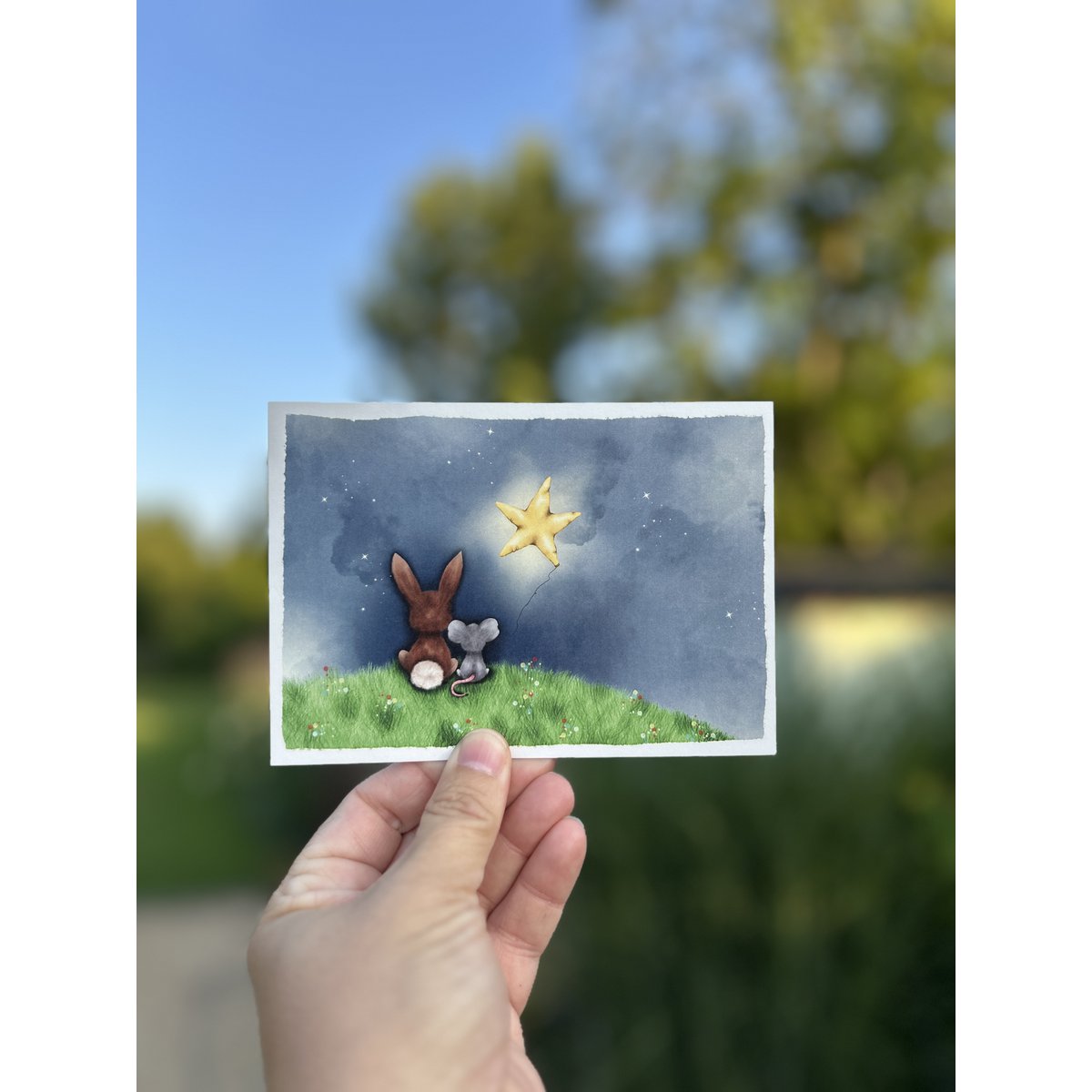 Postkaart - Een lichtpuntje