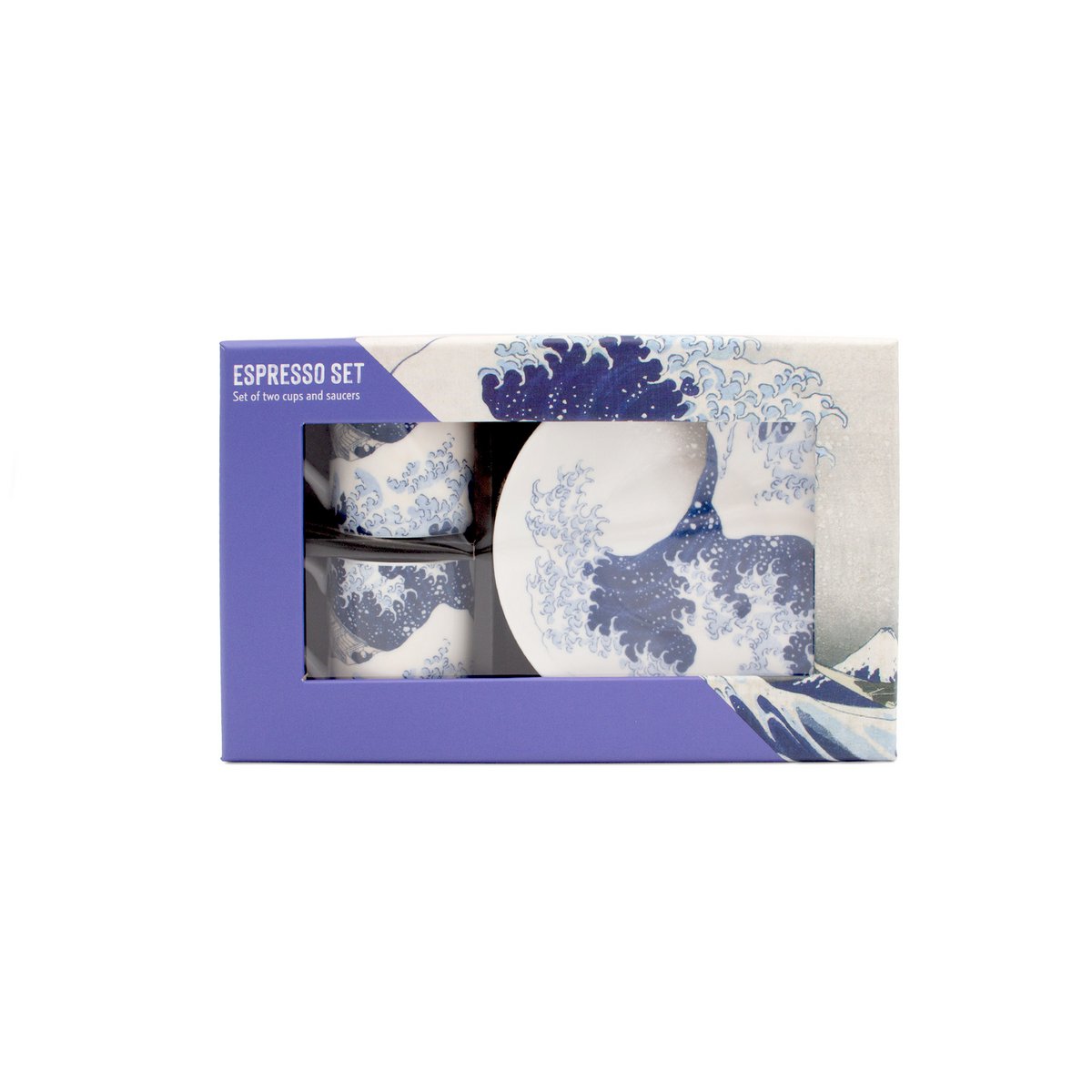 Espresso set, The Great Wave, Hokusai