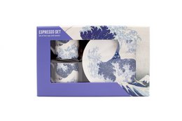 Espresso set, The Great Wave, Hokusai