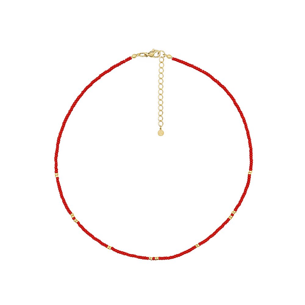 Collar de bolitas - Rojo