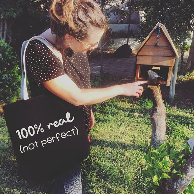 Totebags Big Bag Model "100% Real. Not Perfect"
