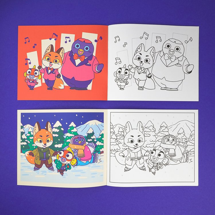 Pequeño cuaderno para colorear "Rémi et Compagnie" - 28 páginas