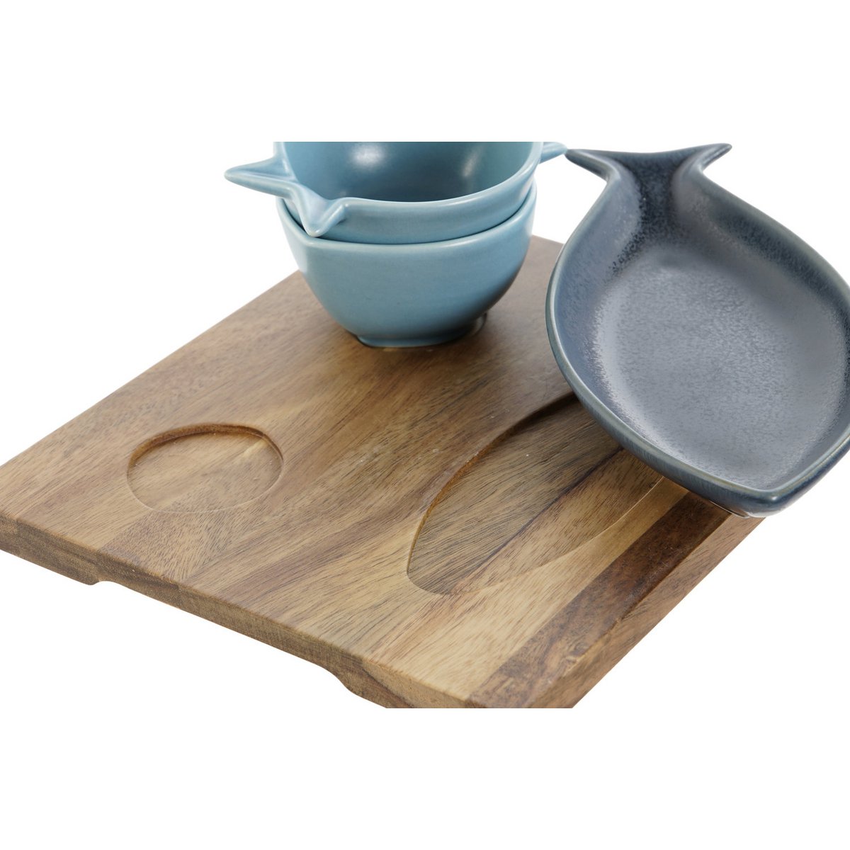 ZESTAW PRZEKĄSEK 4 PORCELANA 19,5X16,5X1,3 RYBA PC211043