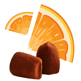 Truffes au chocolat à l'orange confite - Vrac