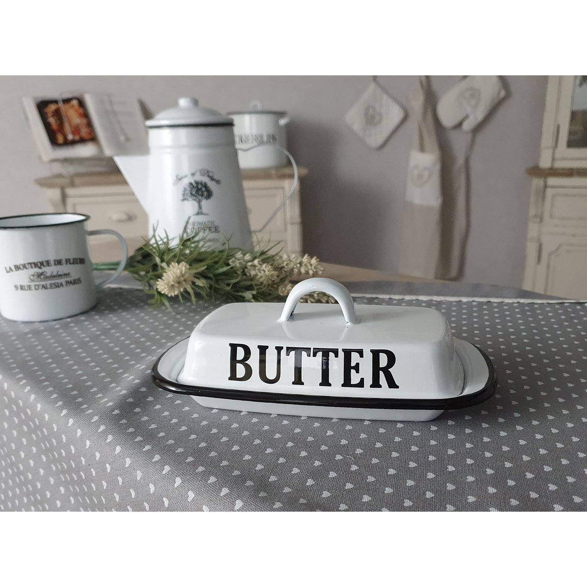 Emaille botervloot