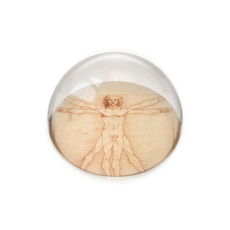 Glass Dome,   Da Vinci, Vitruvian Man