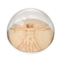 Glass Dome,   Da Vinci, Vitruvian Man