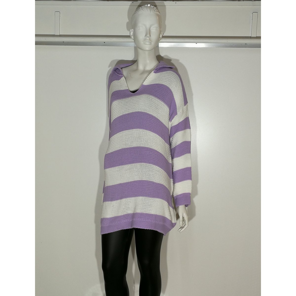Gestreepte oversized pull