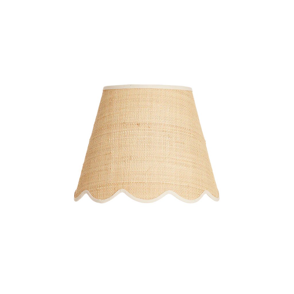 Raffia & cornflower blue table lamp