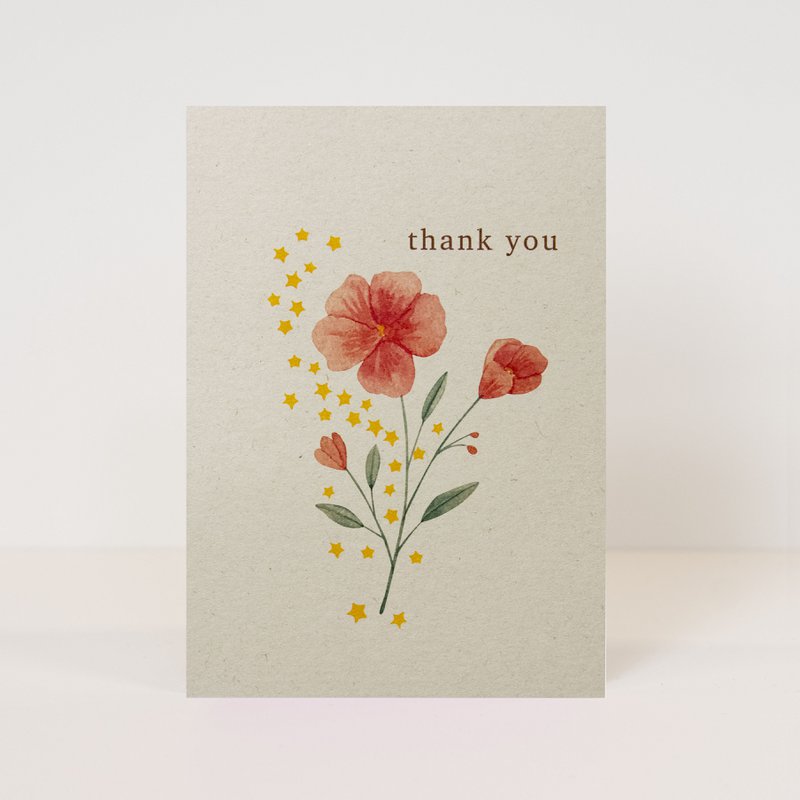 Postcard 'thank you'