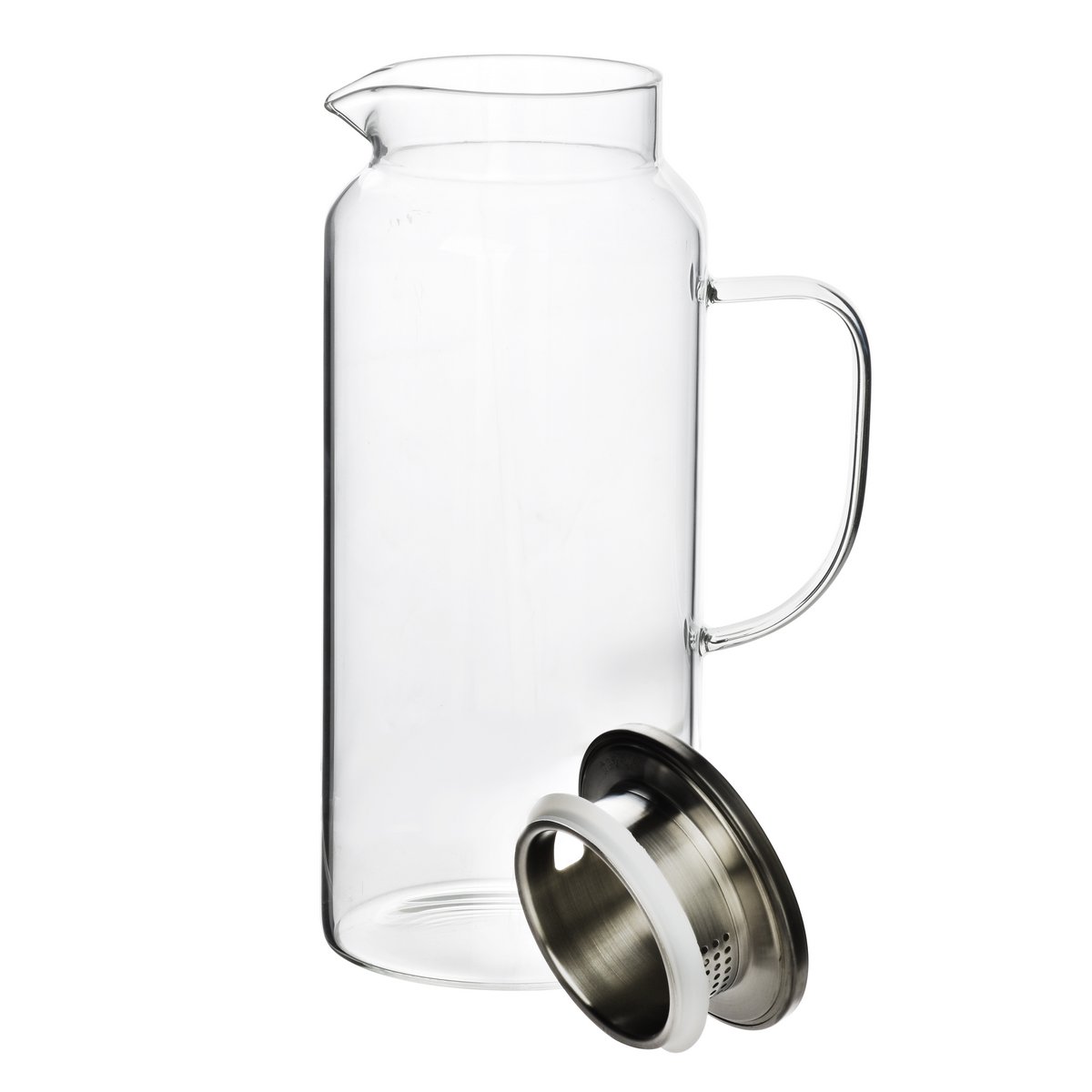 Moderne køkken kande med et borosilikat glas låg 1,9L 8x10,5x25,5 cm