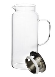 Moderne køkken kande med et borosilikat glas låg 1,9L 8x10,5x25,5 cm