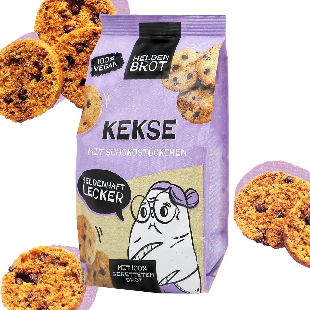 Pack of 7 biscuits with chocolate chips