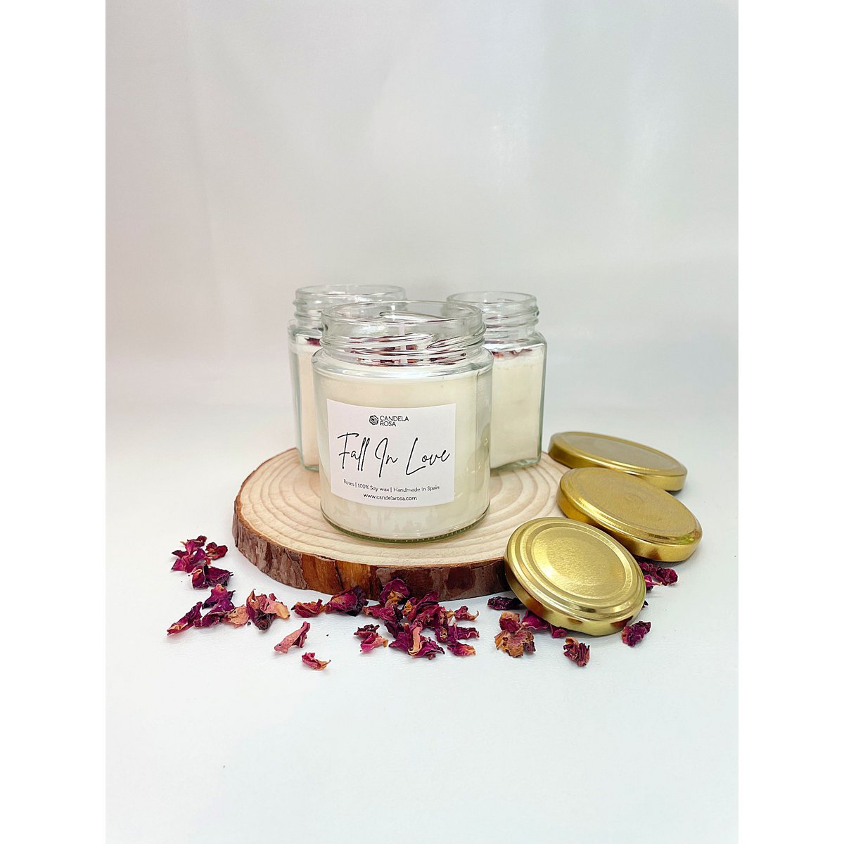 Fall In Love candle scented roses 250 ml - 40h