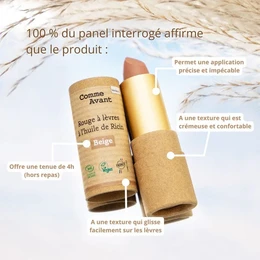 Organic lipstick with castor oil