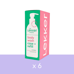 Body wash case + refill - eucalyptus (x6)