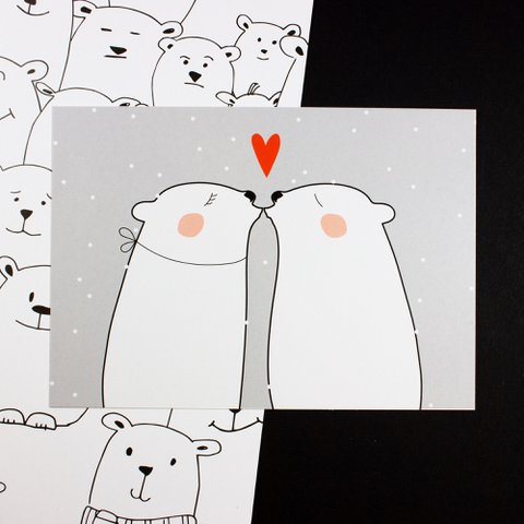Postcard Love as big a bear
