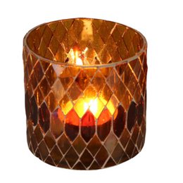 Moroccan mosaic lantern Rayan yellow