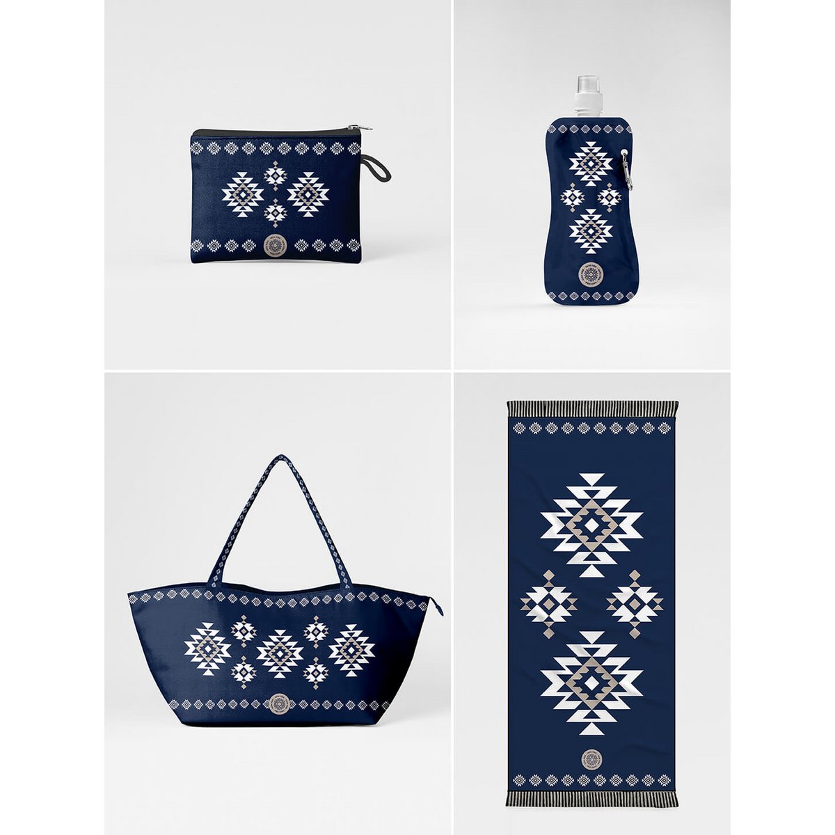 Pouch Greek Aztec