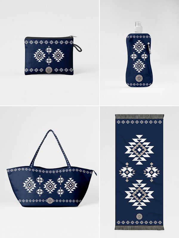 Pouch Greek Aztec