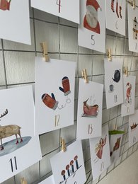 Biglietti calendario dell'Avvento DIN A7