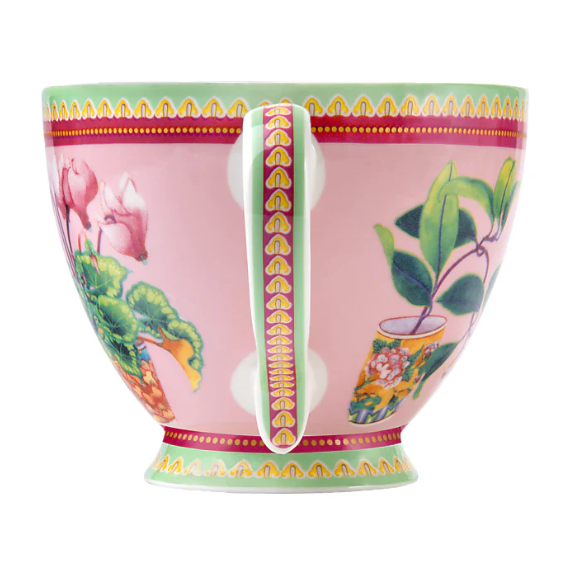 M&W Jardin Mug 400ml, Cyclamen Pink, giftbox