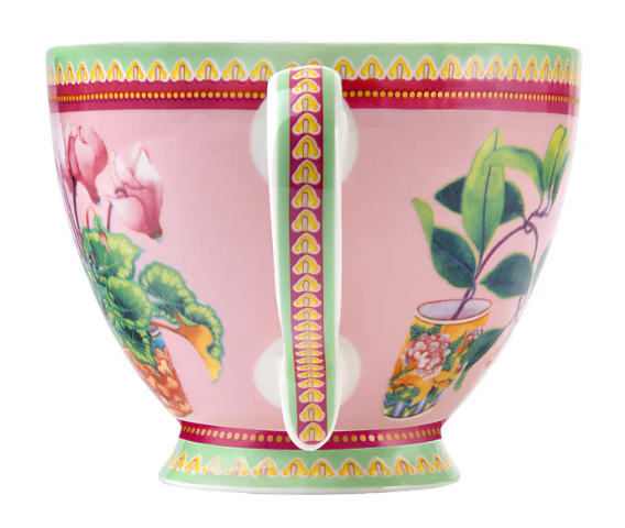 M&W Jardin Mug 400ml, Cyclamen Pink, giftbox
