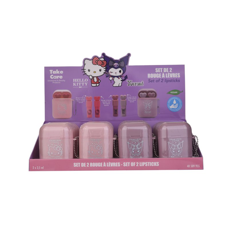 HEELLO KITTY & Friends lipstick set