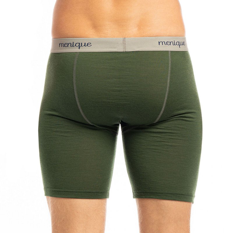 Men's Boxer Briefs 160 Merino Dark Green