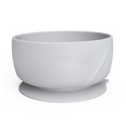 BOL EN SILICONE AVEC VENTOUSE GRIS CLAIR