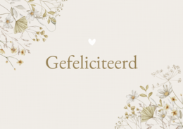 Postkort blomster tillykke