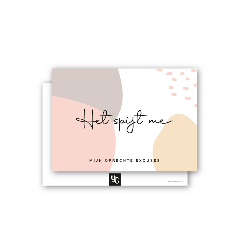 I'm sorry | Card (A6)